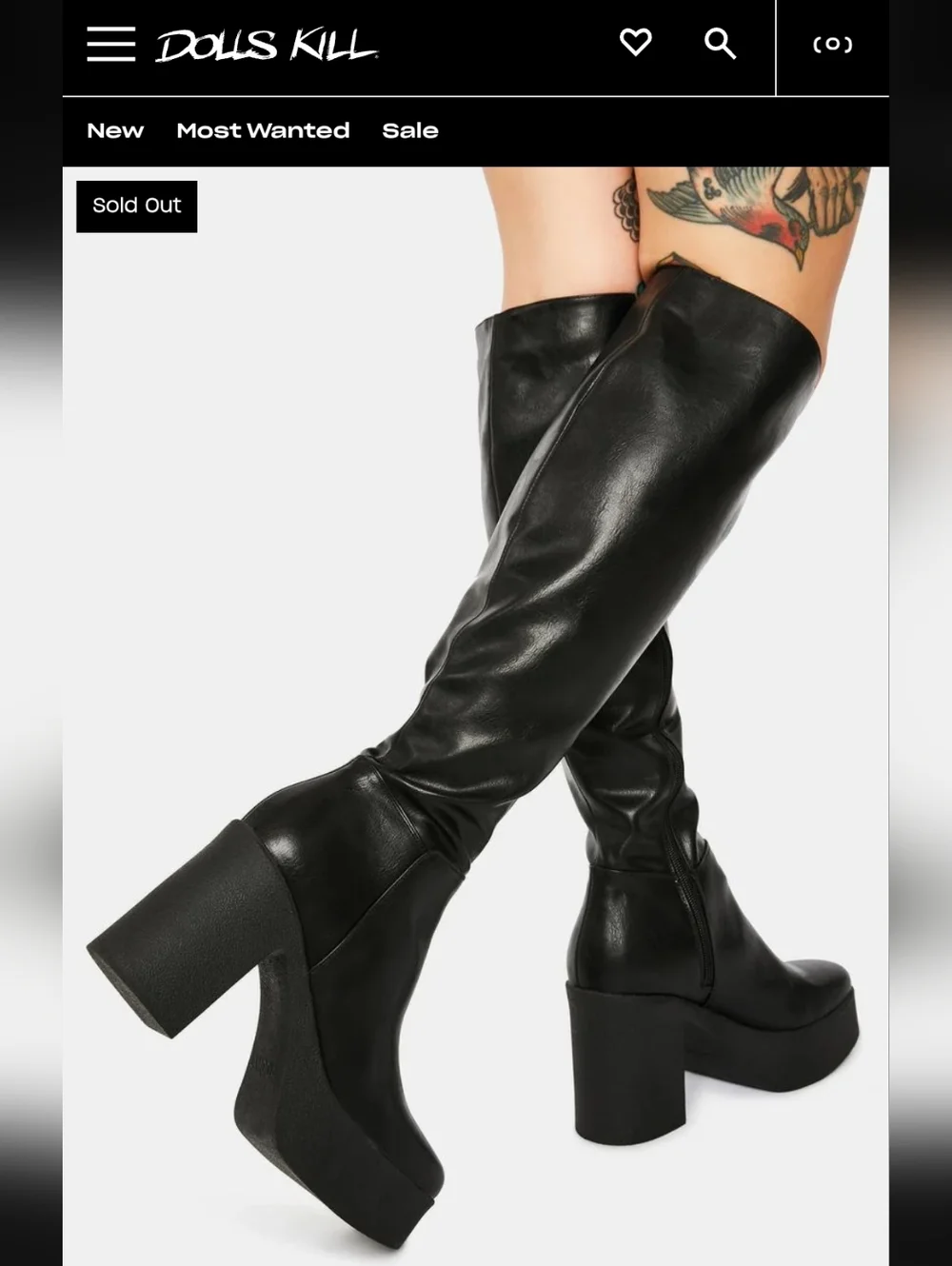Dolls Kill Lamoda Slick Nicks Platform Boots